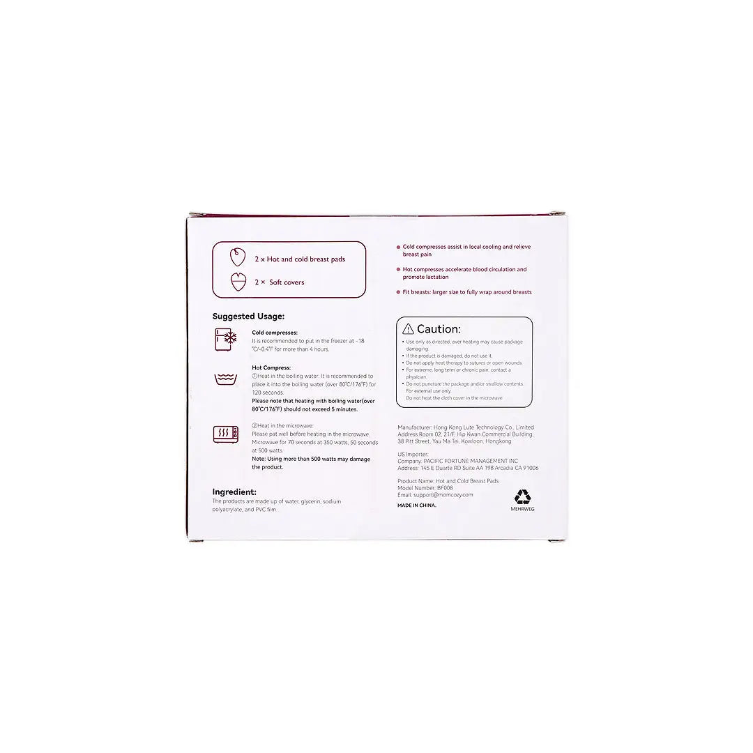 57109-Momcozy Hot And Cold Breast Pads With 2 Soft Covers-Bf008 +5