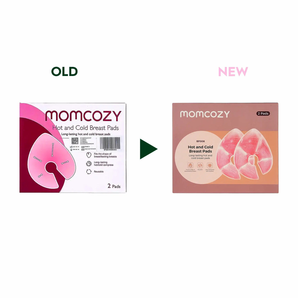 57109-Momcozy Hot and Cold Breast Pads with 2 Soft Covers-BF008