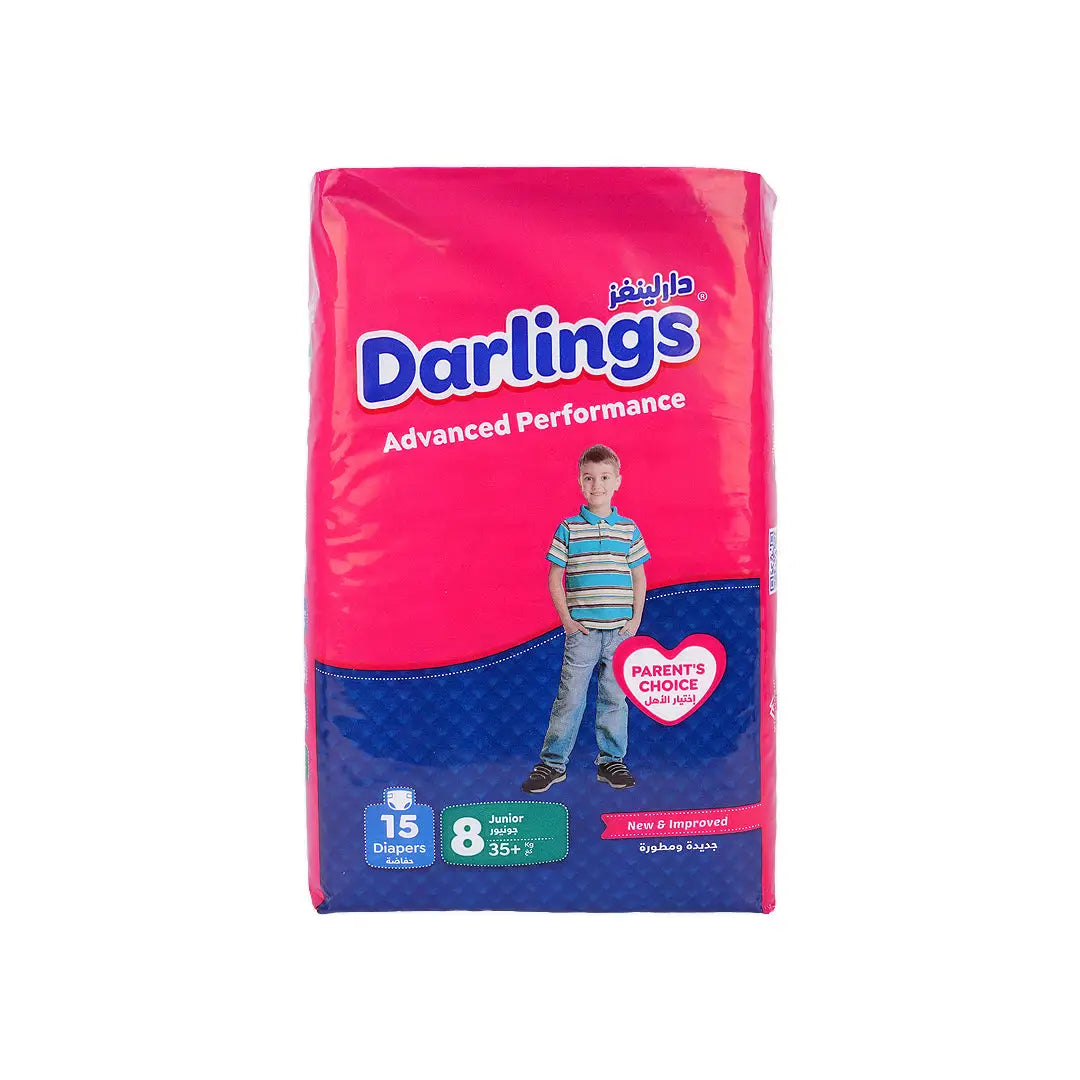 57153-Darlings Advanced No.8 Baby Diaper 15Pcs (35+Kg)