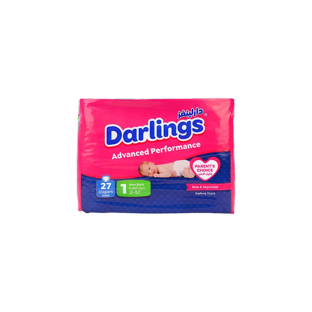 Darlings Advanced No.1 Baby Diaper 27Pcs (2-5Kg)