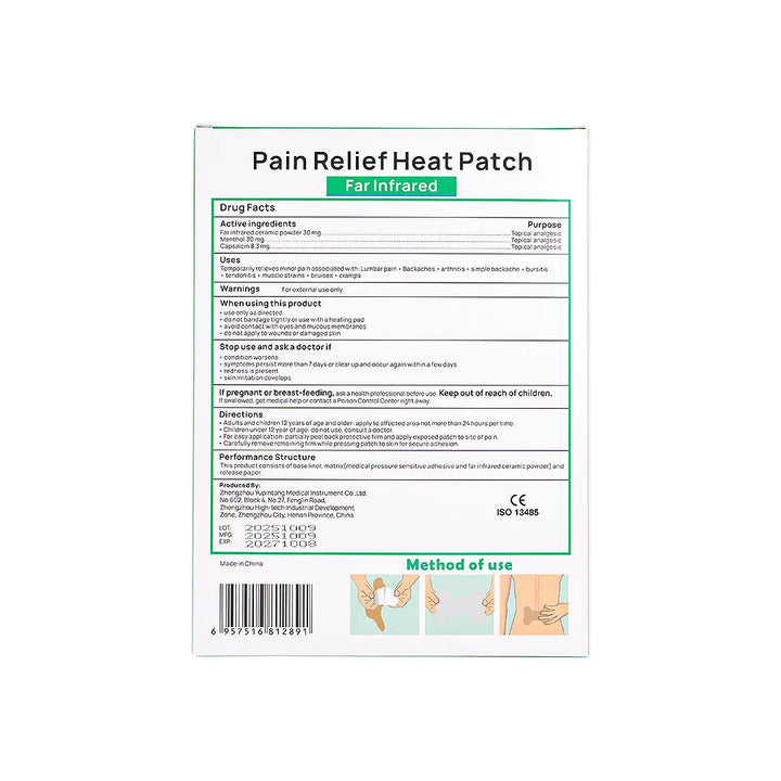 57161-Enokon Pain Relief Heat Lumbar Spine Patch 6pcs +3