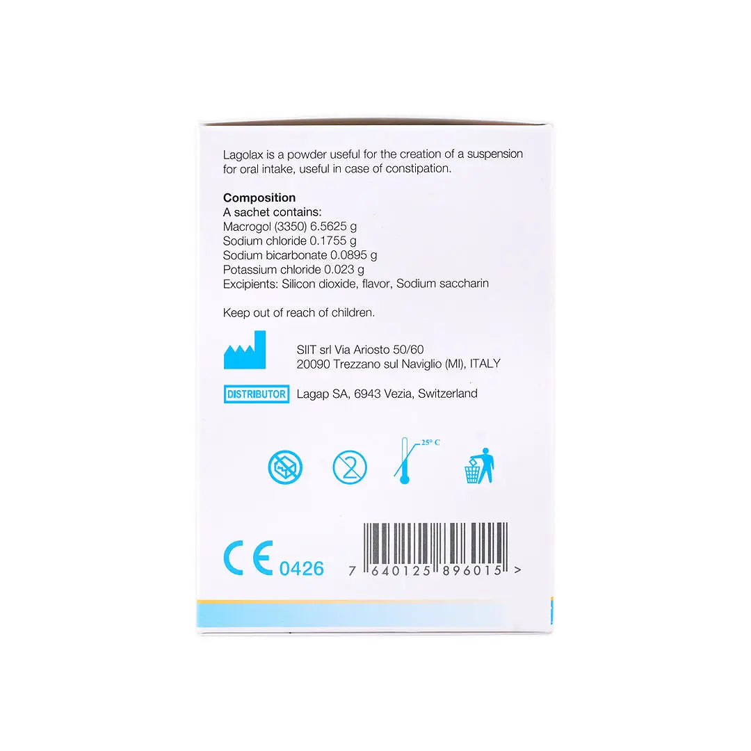 57169-Lagolax Macrogol 3350 40 Sachets +1