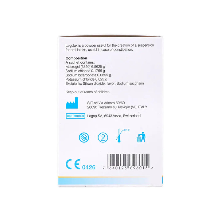 57169-Lagolax Macrogol 3350 40 Sachets +1