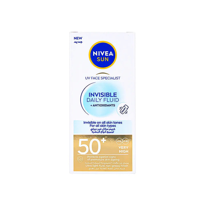57178-Nivea Sun Invisible Daily Fluid SPF50+ 40ml +7
