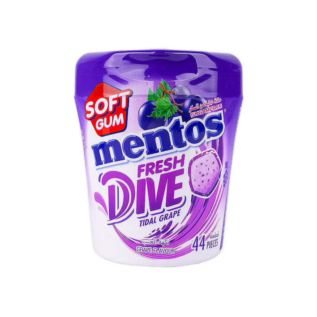 Mentos Fresh Dive Tidal Grape Gum 44pcs