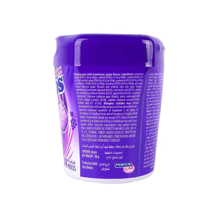 57237-Mentos Fresh Dive Tidal Grape Gum 44pcs +2