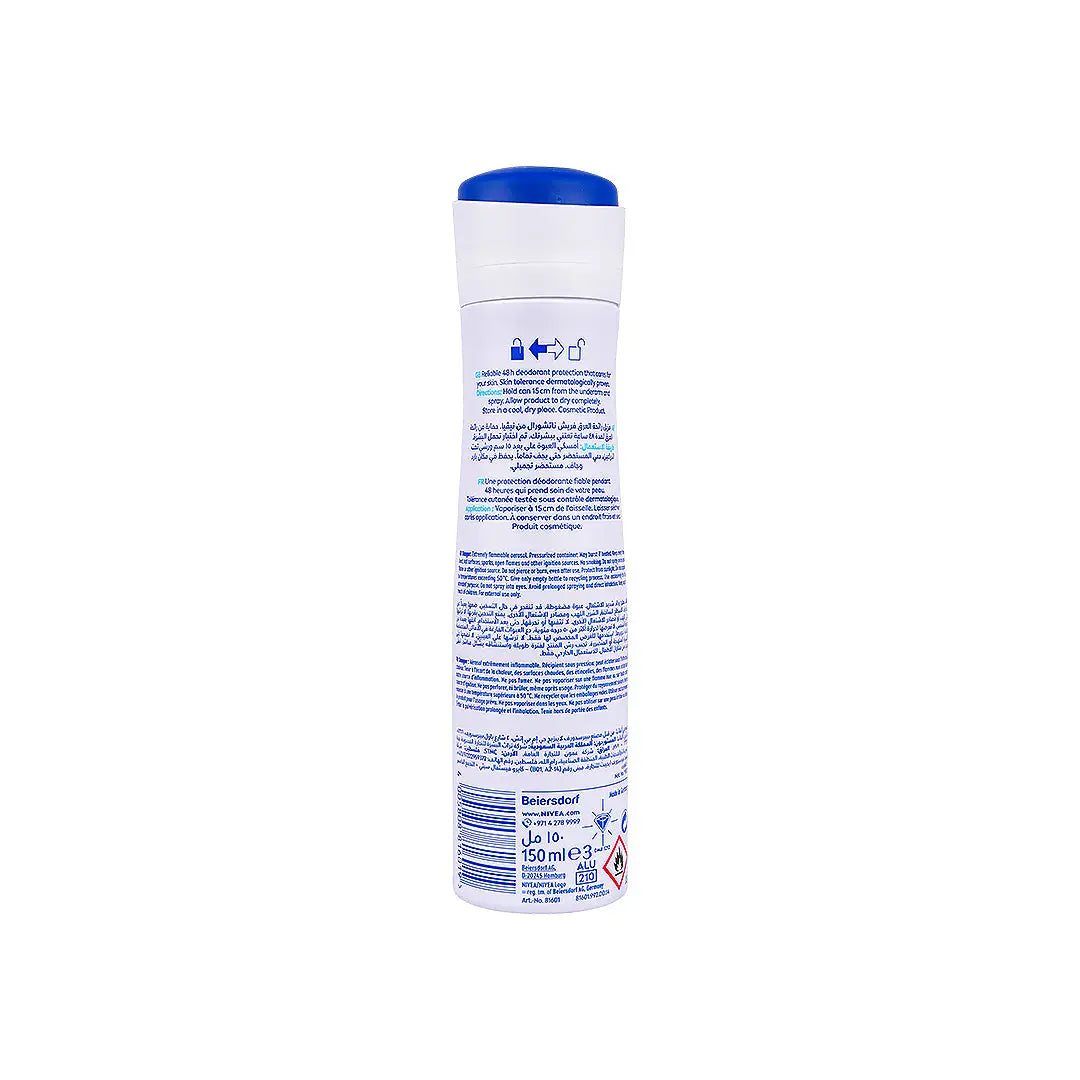 57242-Nivea Fresh Natural 48h Deodorant 150ml +1