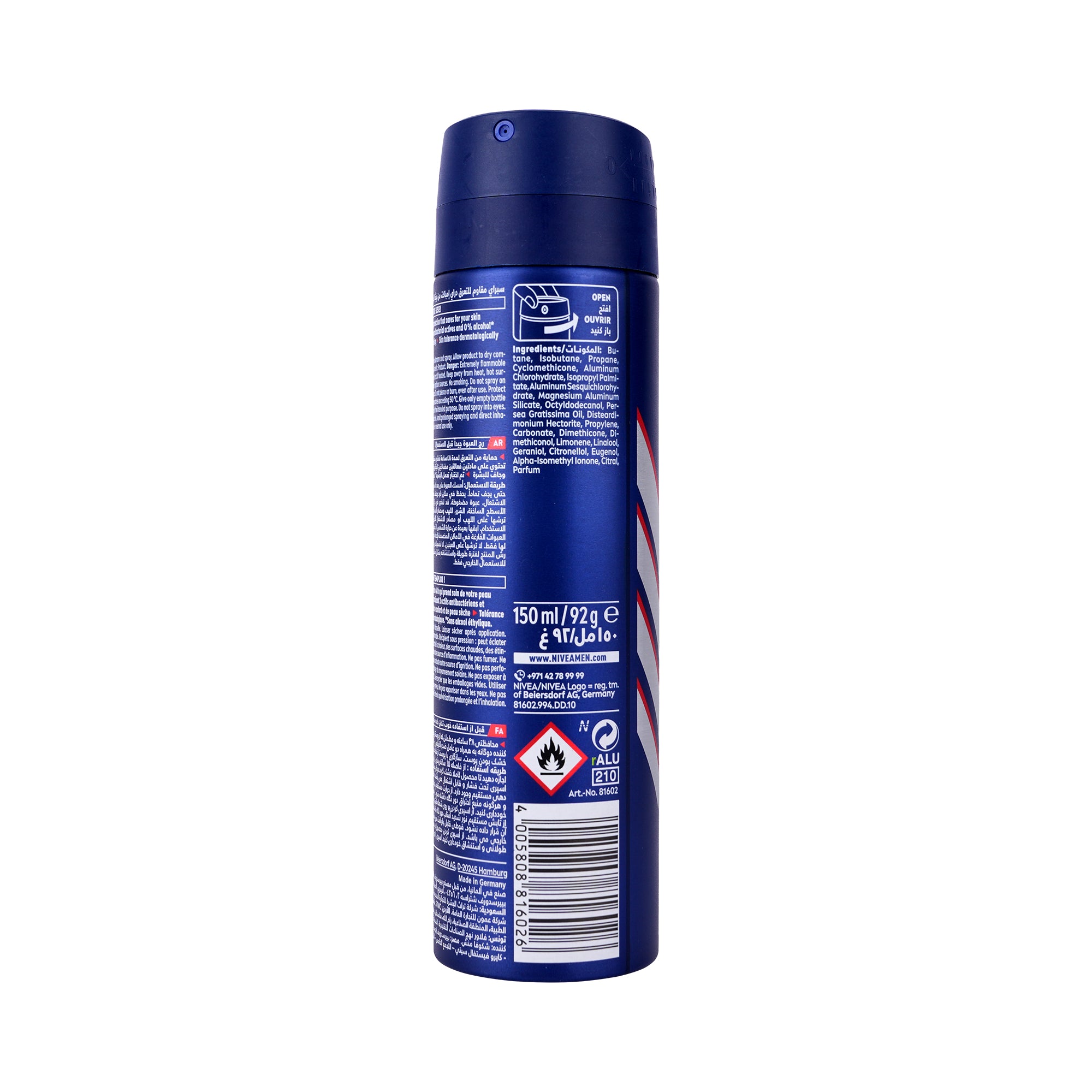 57253-Nivea Men 48h Anti-Perspirrant 150ml-Dry Impact +2