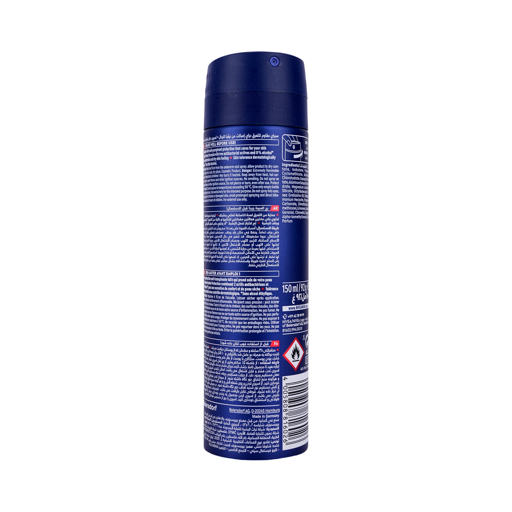57253-Nivea Men 48h Anti-Perspirrant 150ml-Dry Impact +3