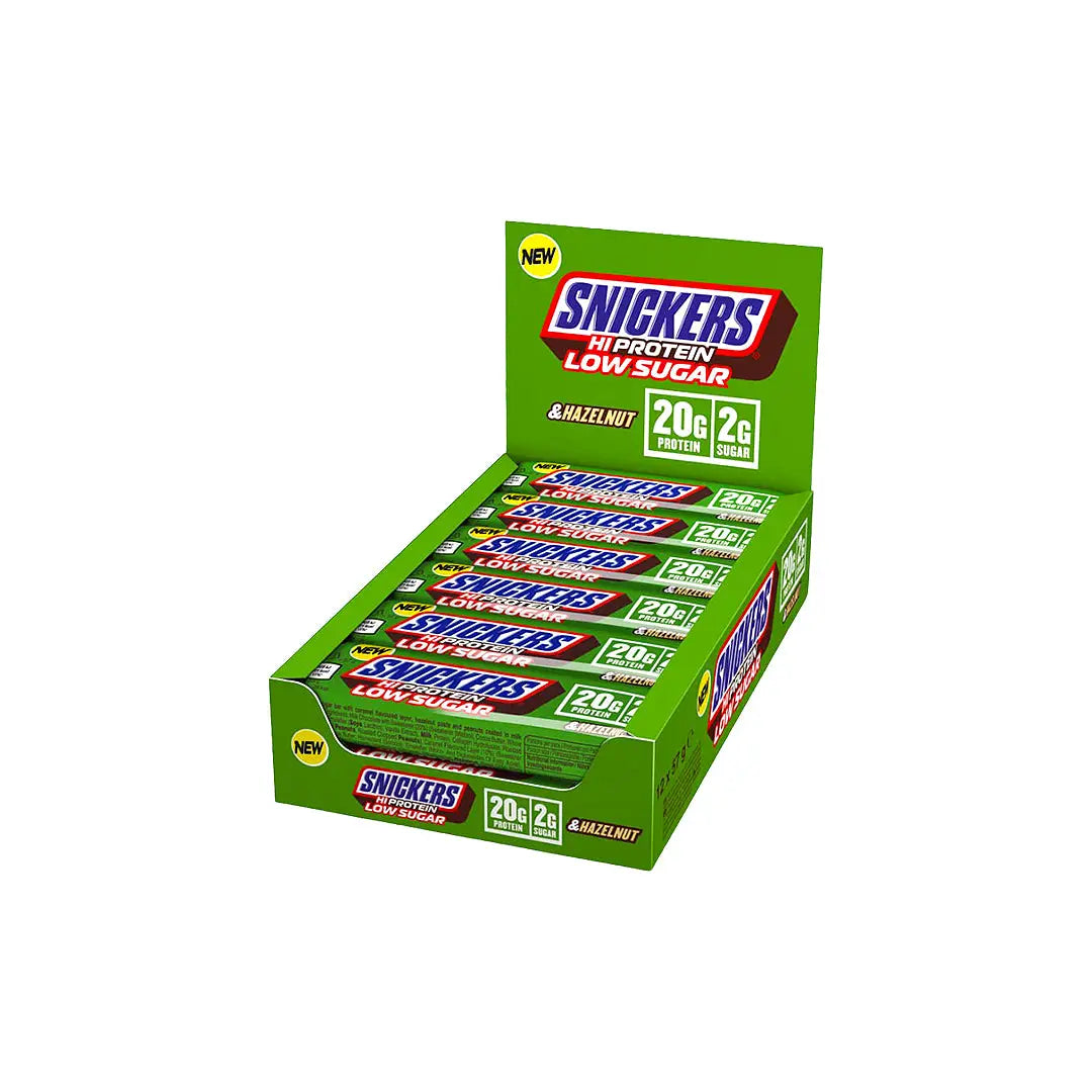 Snickers Hi Protein Hazelnut Low Sugar Protein Bar 57g *12Pcs