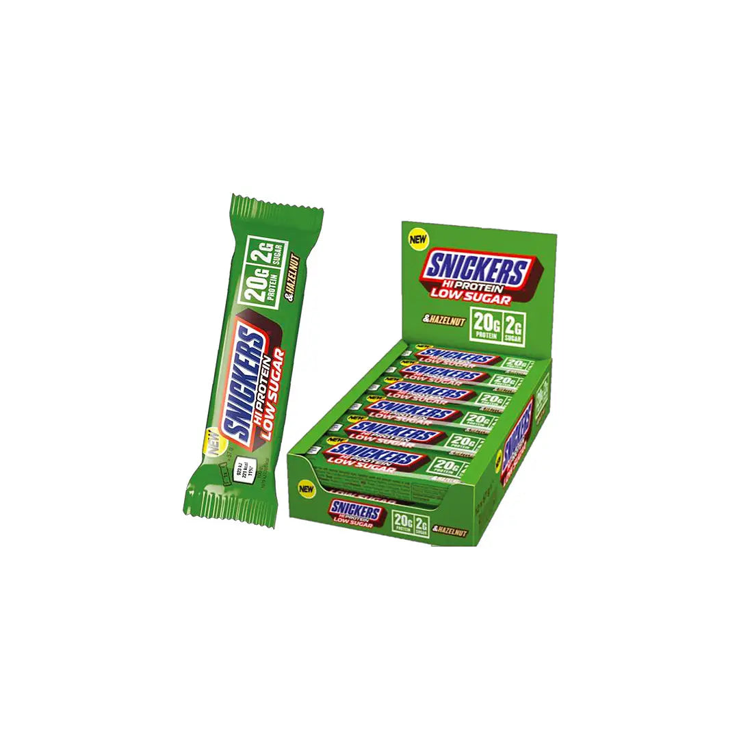 Snickers Hi Protein Hazelnut Low Sugar Protein Bar 57g *12Pcs