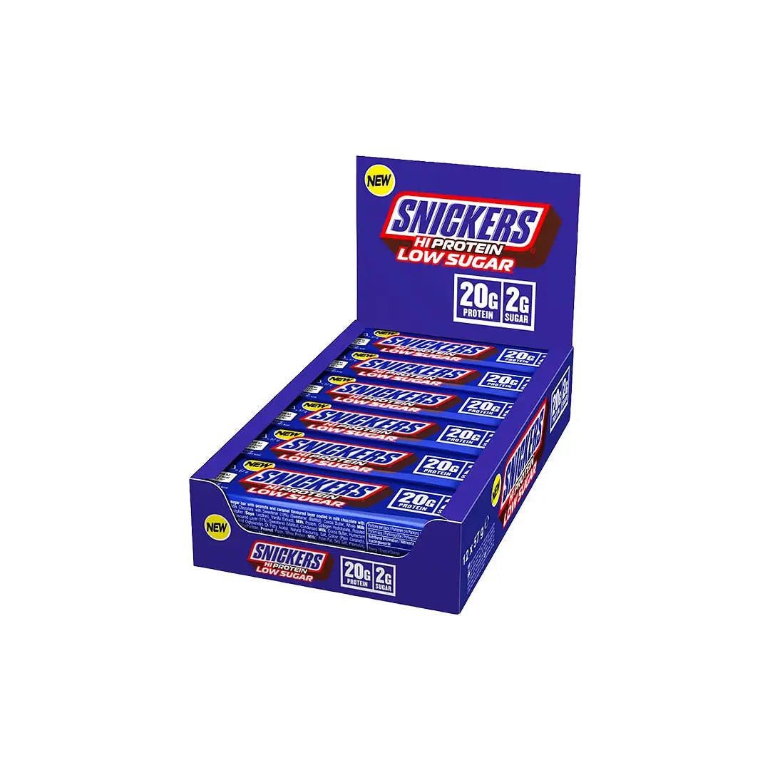 Snickers Hi Protein  Low  Sugar Protein Bar 57g *12Pcs