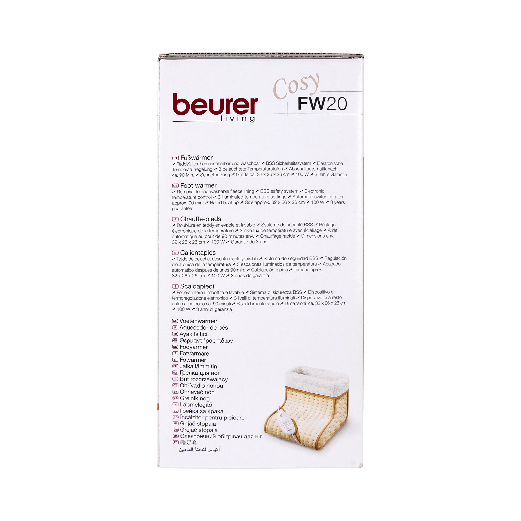 57274-Beurer Foot Warmer Micromink FW20 +4