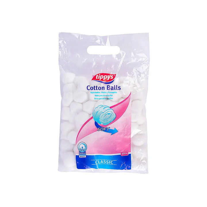 57276-Tippys Cotton Balls White 100 Pcs +1