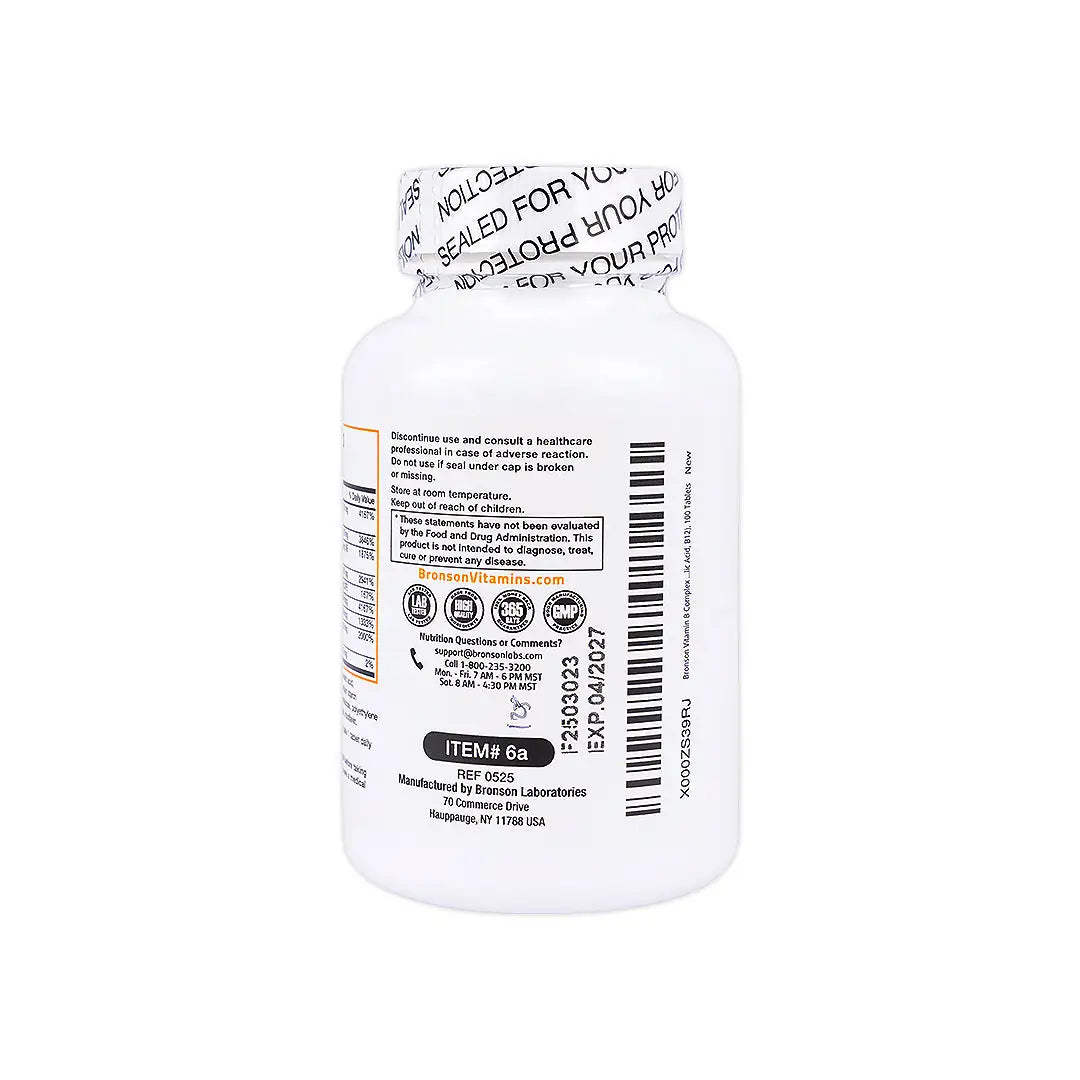 57284-Bronson Super B Complex 100 Tablets +1