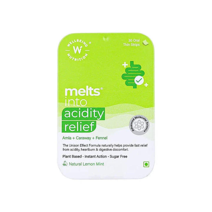 57286-Wellbeing Melts Acidity Relif 30 Strips