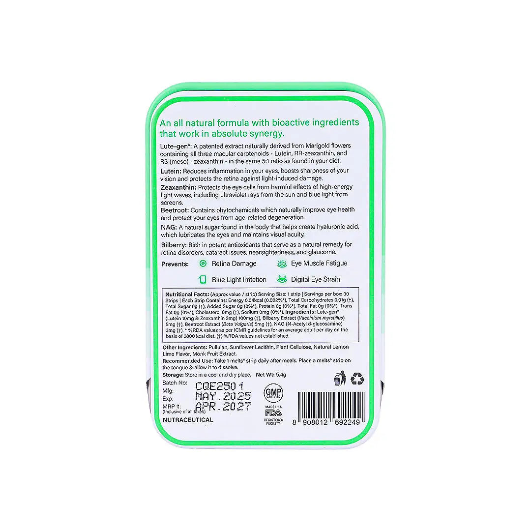 Wellbeing Melts Eye Care 30 Strips +3