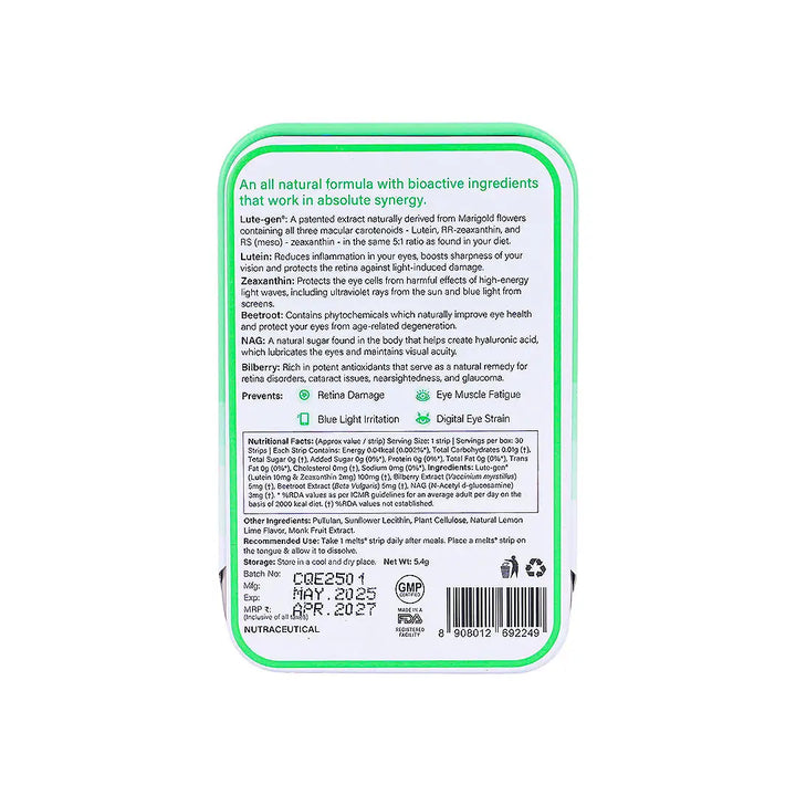 57289-Wellbeing Melts Eye Care 30 Strips +3