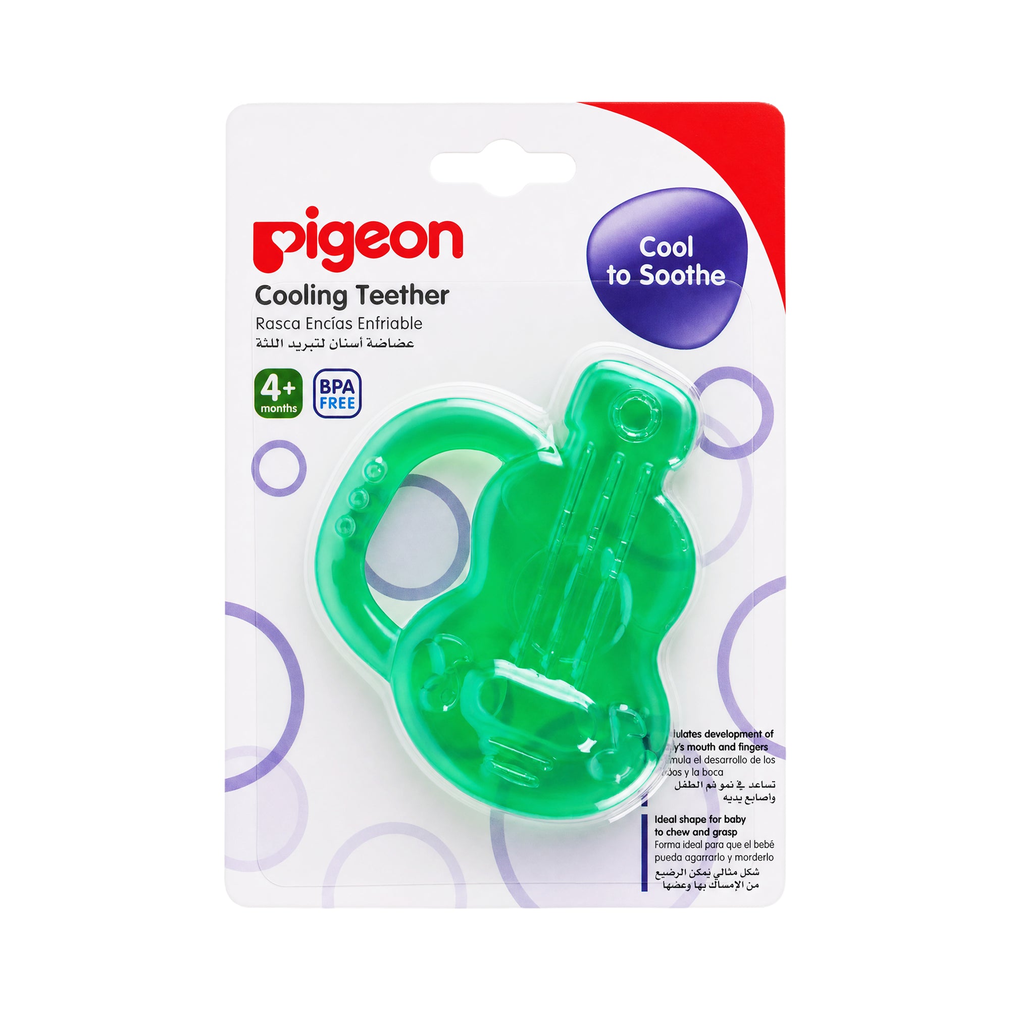 57291-Pigeon Cooling Teether 4+m-Guitar +1