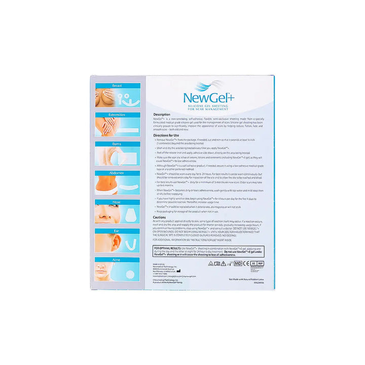 57305-NewGel+ Clear Silicone Sheet 12.7X15.2cm 1pcs +2