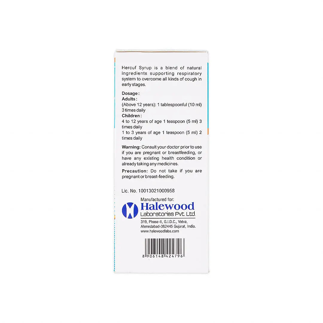 57307-Hercuf Syrup Vit C &amp; Zinc 200Ml +6
