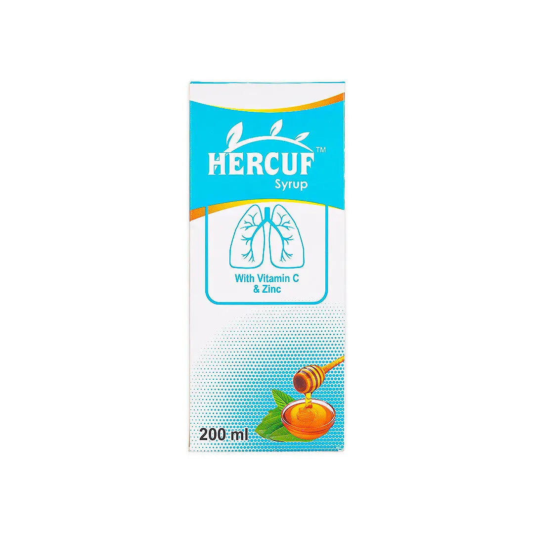 57307-Hercuf Syrup Vit C &amp; Zinc 200Ml +2