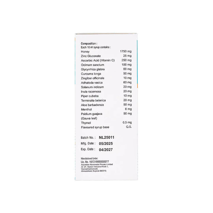 57307-Hercuf Syrup Vit C &amp; Zinc 200Ml +5