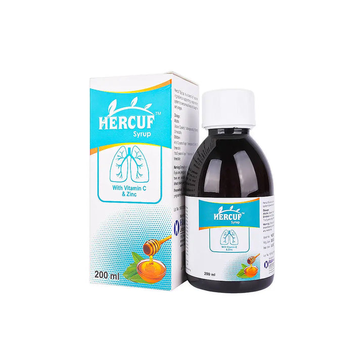 57307-Hercuf Syrup Vit C &amp; Zinc 200Ml +8