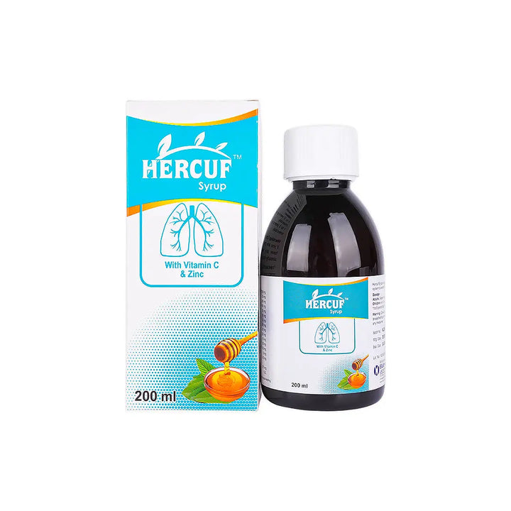 57307-Hercuf Syrup Vit C &amp; Zinc 200Ml +1