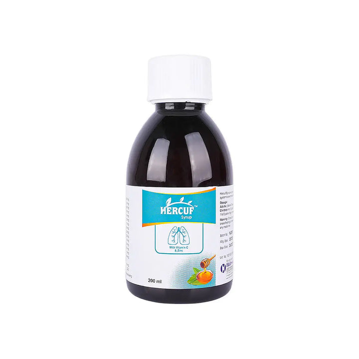 57307-Hercuf Syrup Vit C &amp; Zinc 200Ml