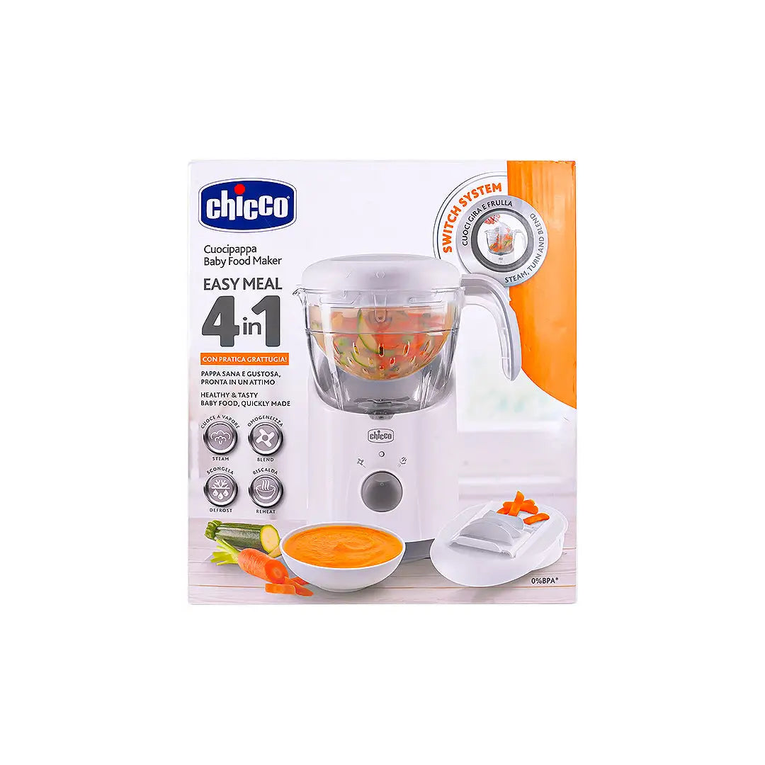 57310-Chicco Cuocipappa 4-In-1 Baby Food Maker Easy Meal +1