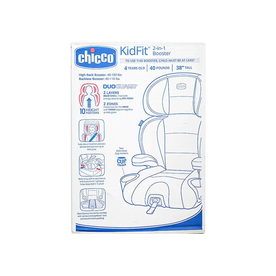 Chicco Kid Fit 2-In-1 Belt Positioning Booster Car Seat-D-58 +4
