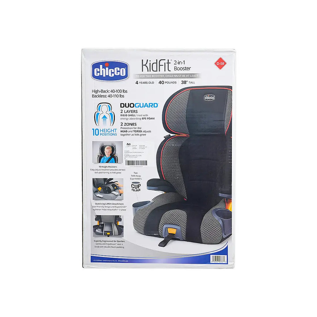 Chicco Kid Fit 2-In-1 Belt Positioning Booster Car Seat-D-58