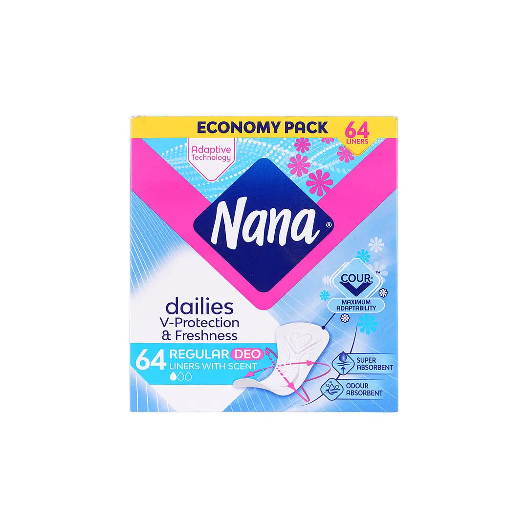Nana Dailies Liners With Scent Regular Duo 64Pcs +3