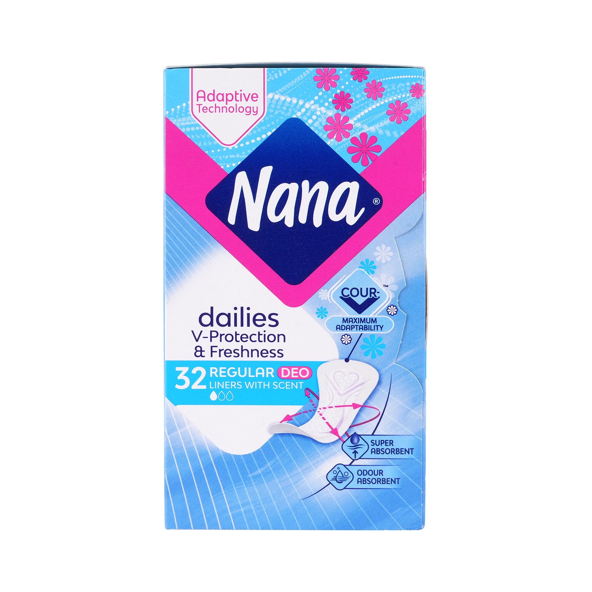 57317-Nana Dailies Liners With Scent Regular Duo 32Pcs