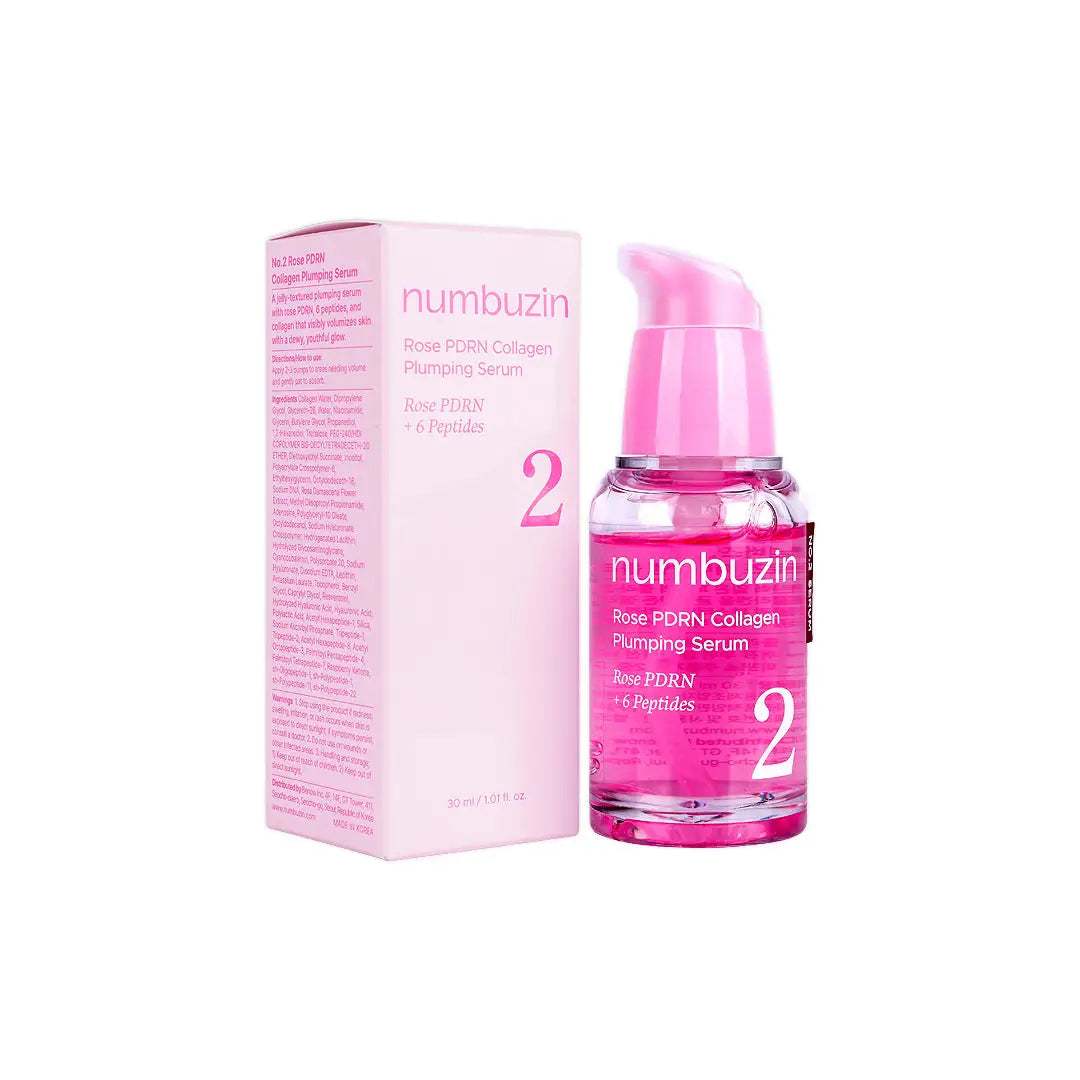 57319-Numbuzin Rose PDRN Collagen Plumping No.2 Serum 30ml