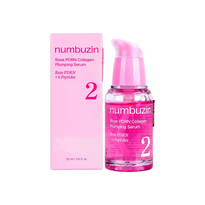57319-Numbuzin Rose PDRN Collagen Plumping No.2 Serum 30ml +1