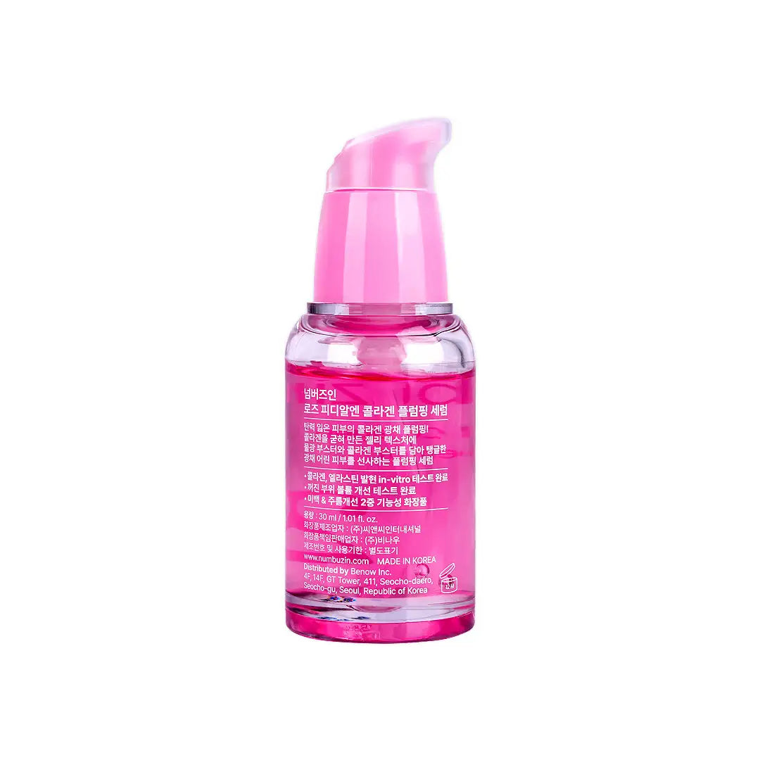 Numbuzin Rose PDRN Collagen Plumping No.2 Serum 30ml +3