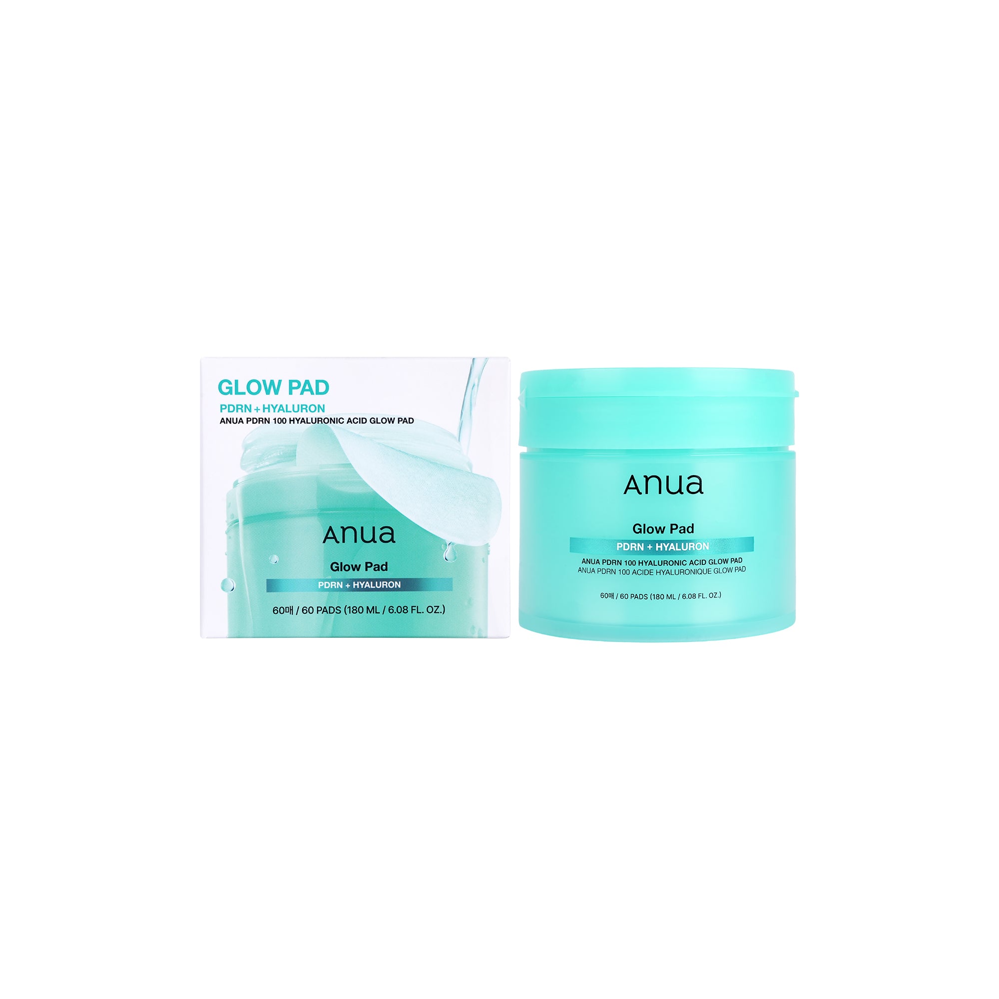 57323-Anua PDRN 100 Hyaluronic Acid Glow 60 Pads
