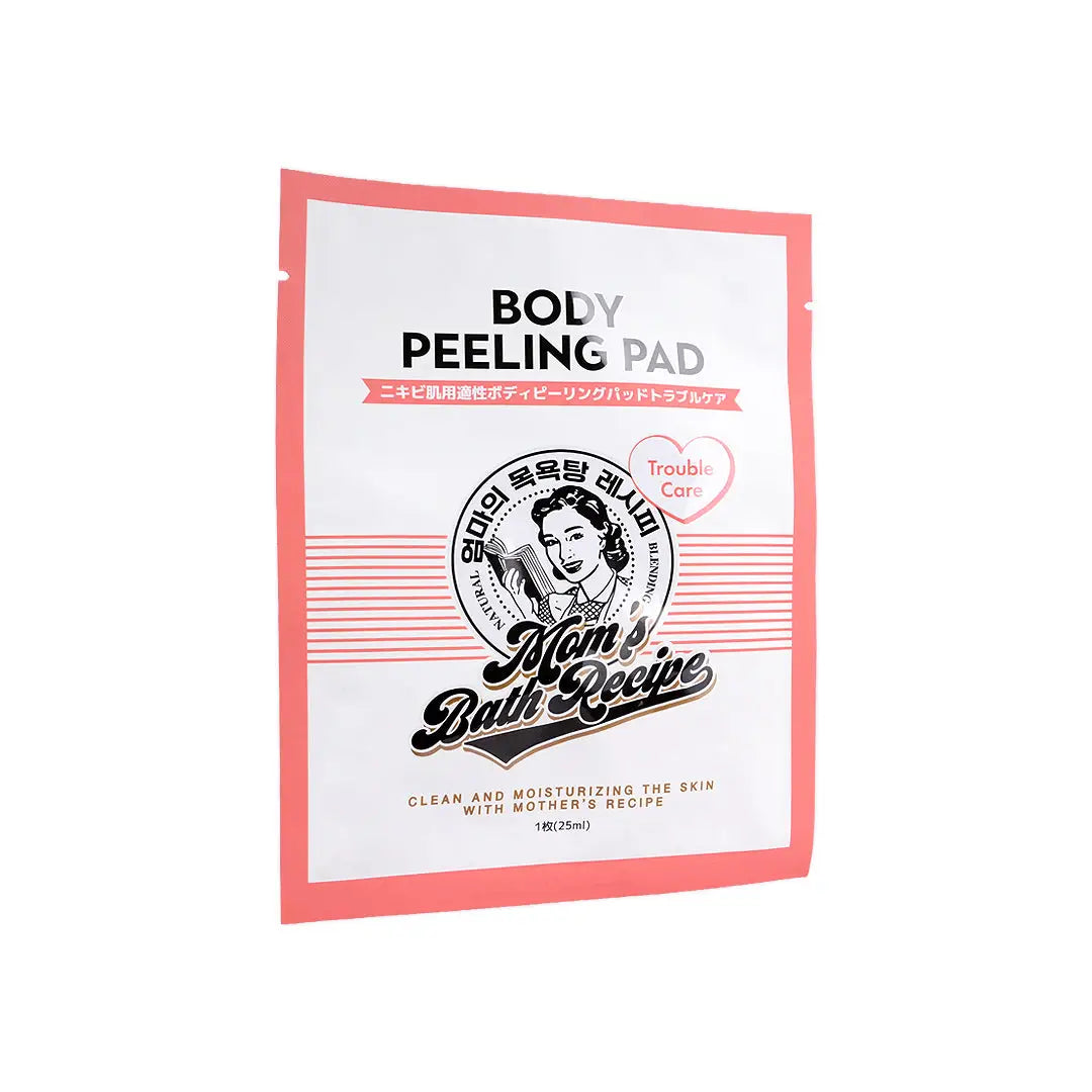Mom's Bath Recipe Body Peeling Pad 1pcs-Pink +1