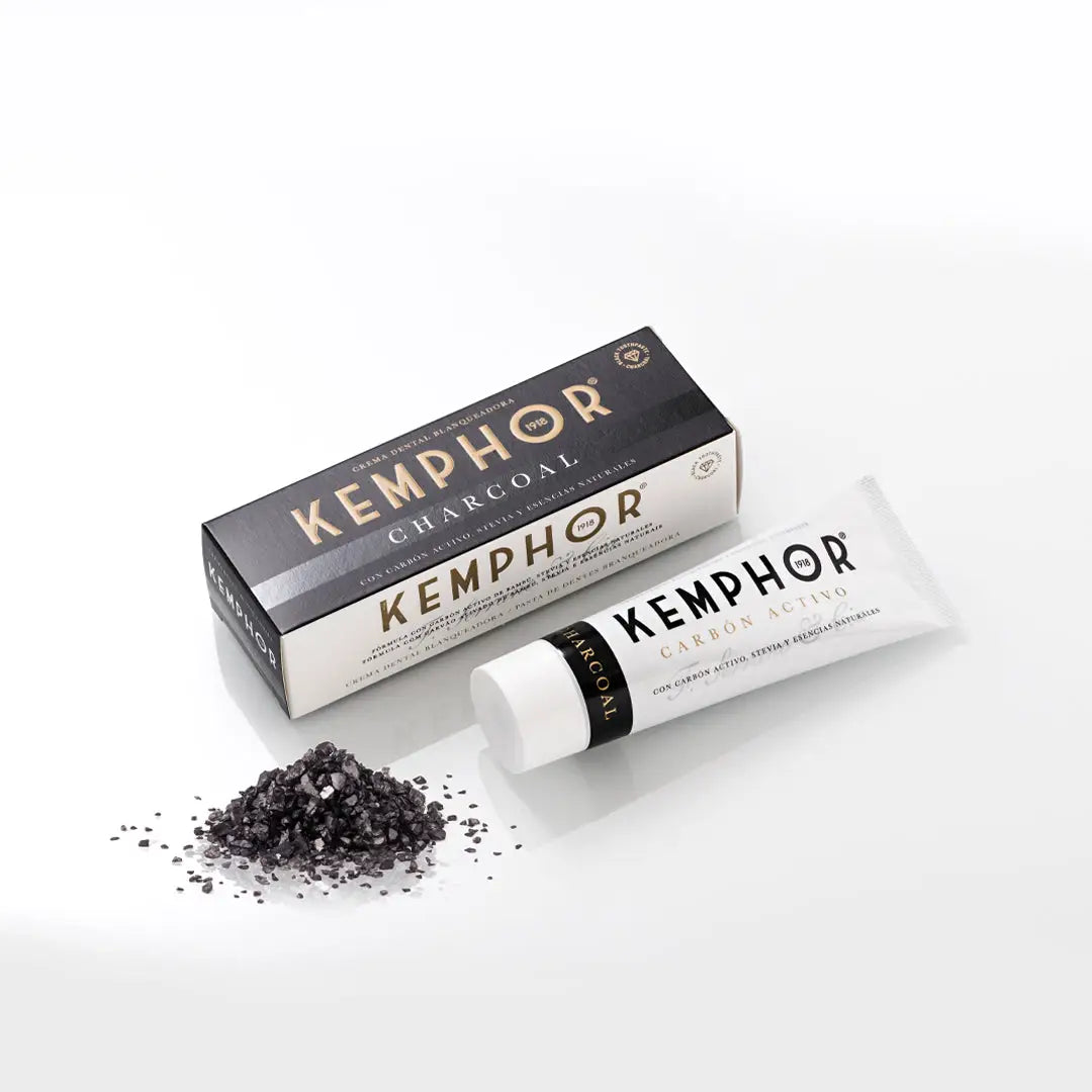 Kemphor 1918 Charcoal Toothpaste Cream 75ml +1