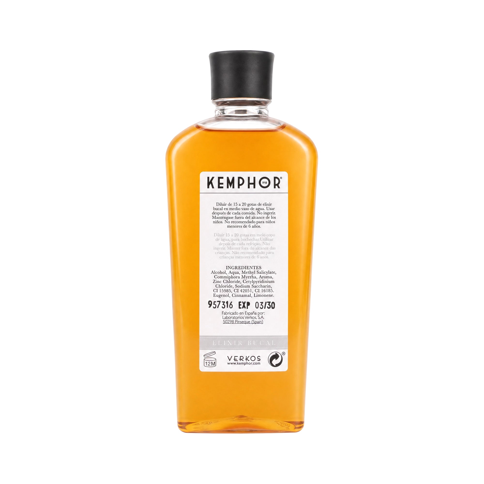 57351-Kemphor 1918 Elixir Bucal Mouthwash 100ml +1