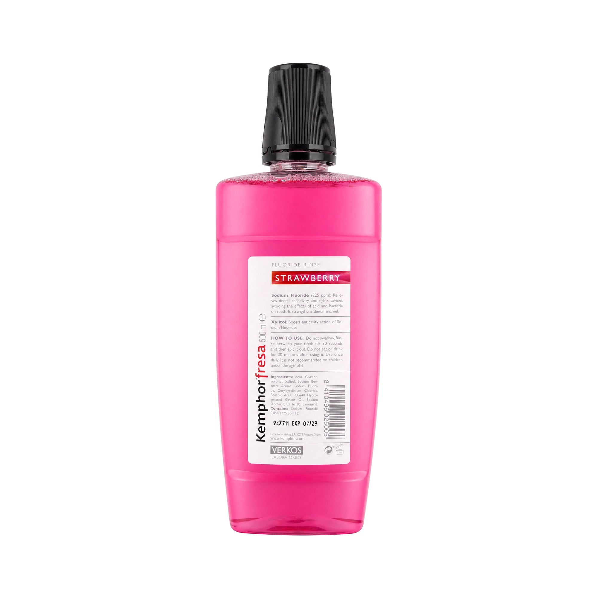 57353-Kemphor Fresa Strawberry Mouthwash 500ml +2