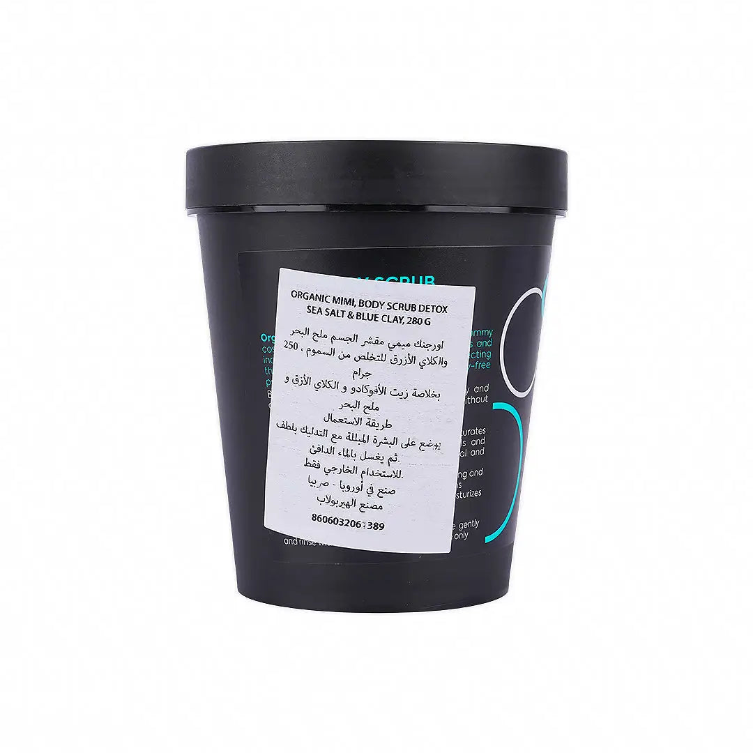 57369-Organic Mimi, Body Scrub Detox Sea Salt & Blue Clay, 280g +1