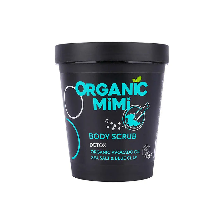 57369-Organic Mimi, Body Scrub Detox Sea Salt &amp; Blue Clay, 280g
