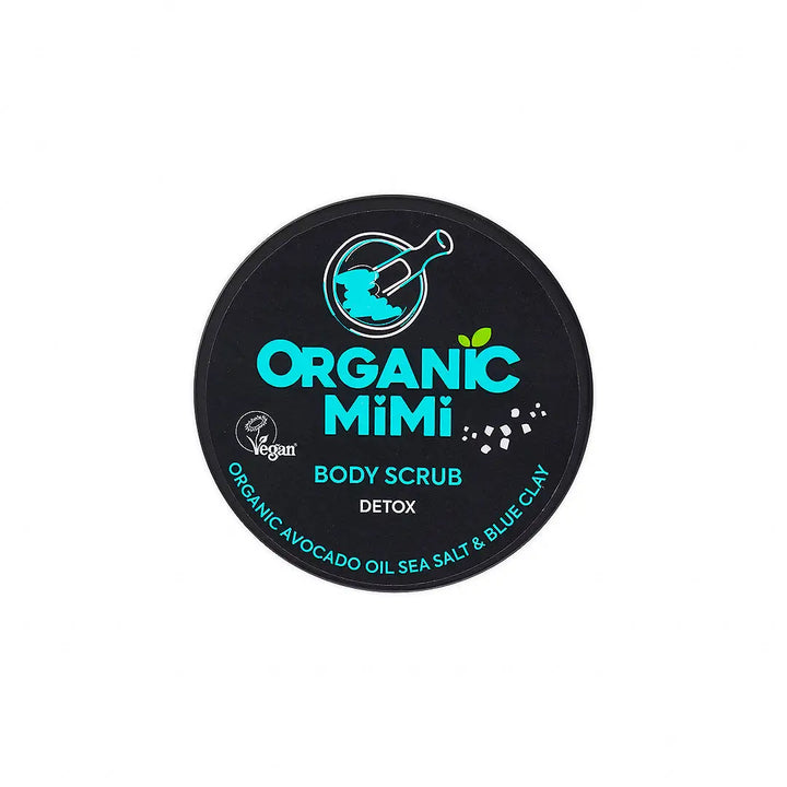57369-Organic Mimi, Body Scrub Detox Sea Salt &amp; Blue Clay, 280g +2