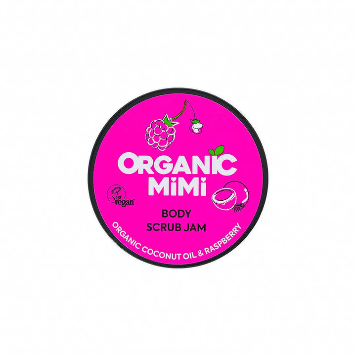 57372-Organic Mimi, Body Scrub Jam Coconut &amp; Raspberry, 250g +2