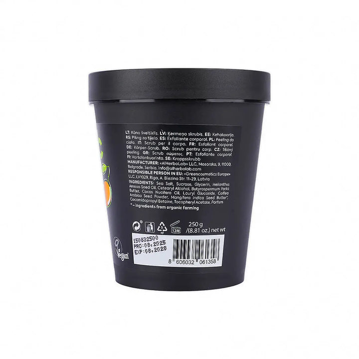 57374-Organic Mimi, Body Scrub Lifting Mango &amp; Coffee, 250g +3