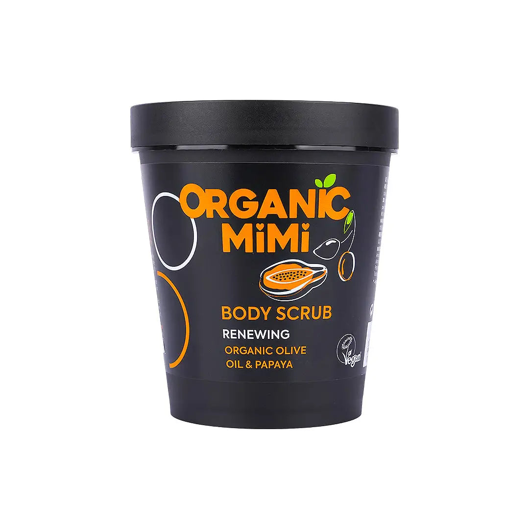 57375-Organic Mimi, Body Scrub Renewing Olive & Papaya, 250g