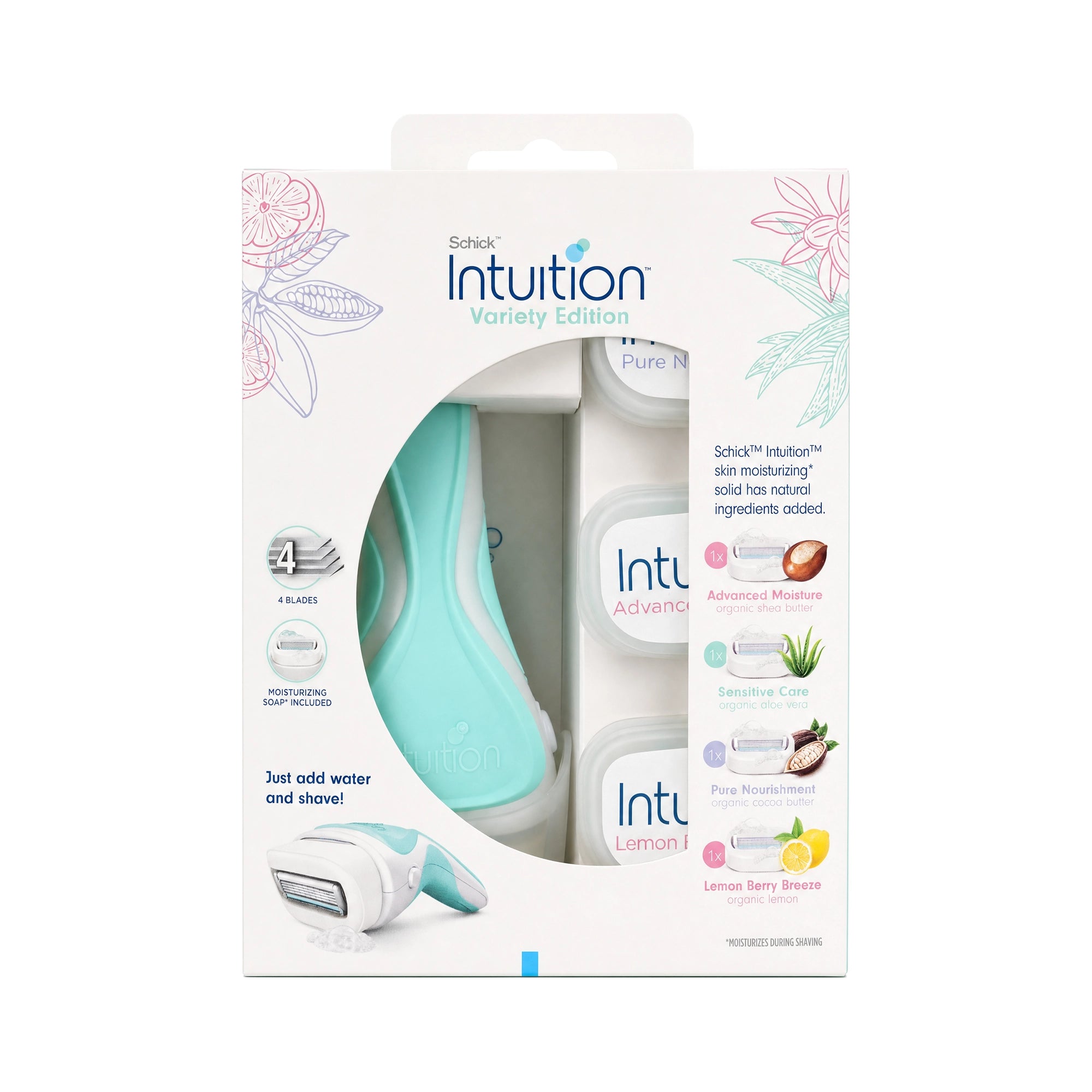 57400-Schick Intuition Variet Edition 4 Blades 4Pcs +2